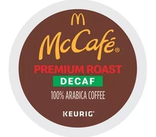 McCafe Premium Roast Decaf Coffee Keurig Single Serve K-Cup Pods / New - 96 Ct