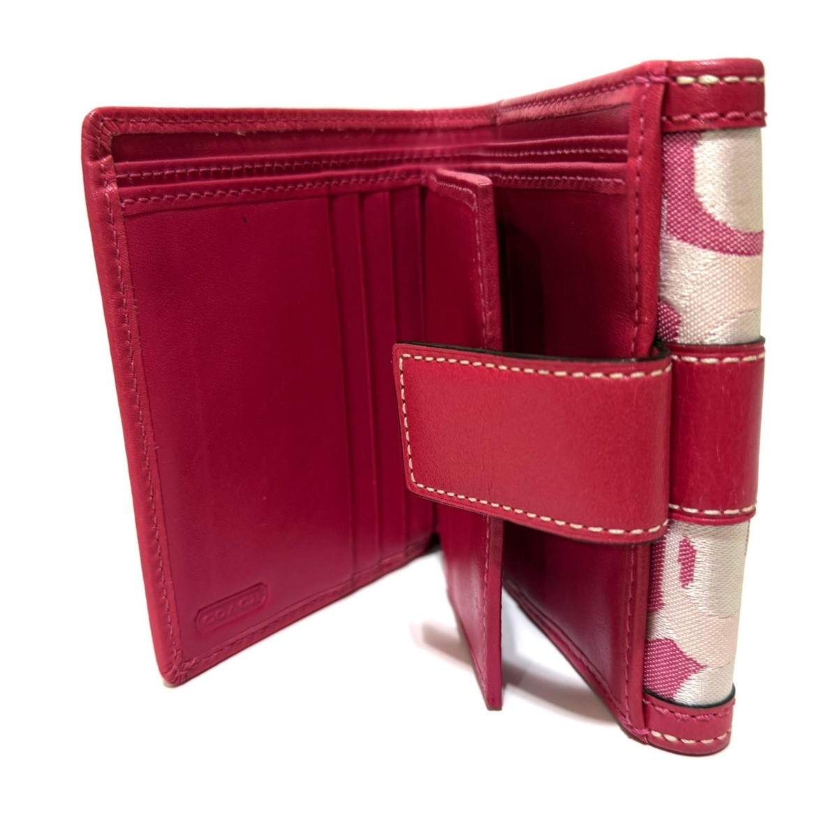 NICE Coach Vintage Y2K Ltd Ed Optic Signature Pink Bifold Purse
