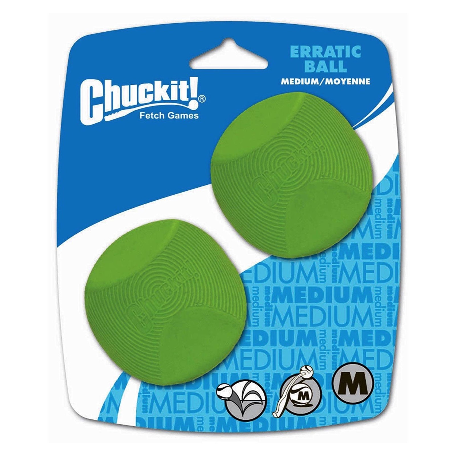 Chuckit! Erratic Ball for Dogs Medium Ball Two Count - 6 Pac