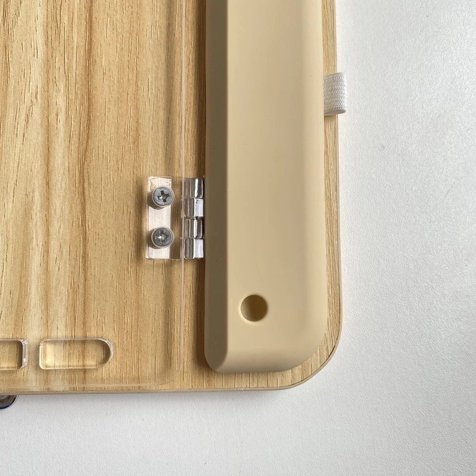 Soporte ajustable de madera natural para tablet portátil soporte de escritorio reposamuñecas lápiz Foto 4 de 4