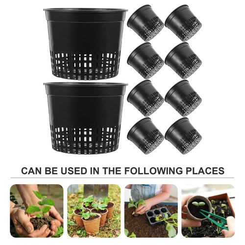10 Pcs Hydroponic Plastic Planting Baskets Water Grass Pot for - Picture 7 of 12