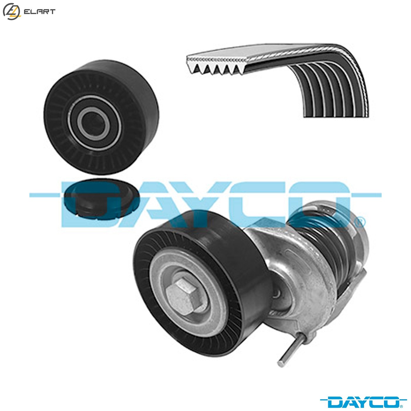 VRIBBED BELT SET KPV349 FOR SEAT AUDI A4/S4 A5/Sportback/S5/Convertible Q5/SUV