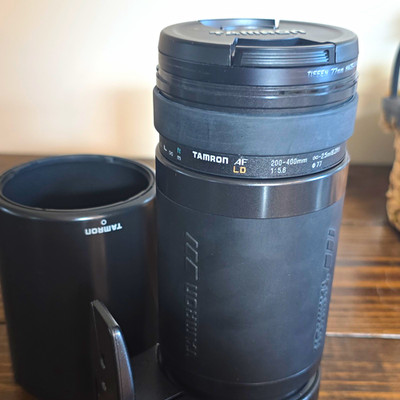 Tamron AF LD 200 to 400mm f/5.6 Telephoto Lens Canon EF + Tiffen 77mm Filter