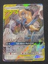 Lucario & Melmetal GX 120/214 NM (Tiny White Nick)