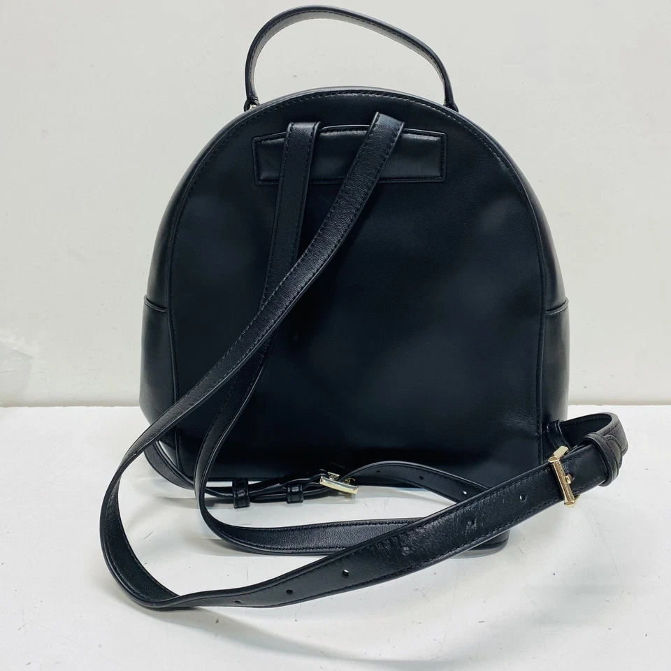 Mochila Kate Spade Mujer Negra Chevron Acolchada Imitación Cuero Foto 3 de 4