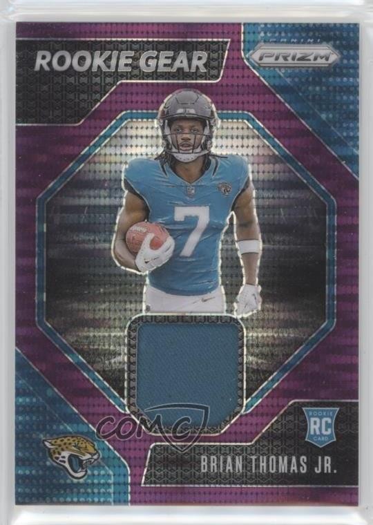 2024 Panini Prizm Rookie Gear Purple Pulsar Brian Thomas Jr #RG-BTJ RC 18d9