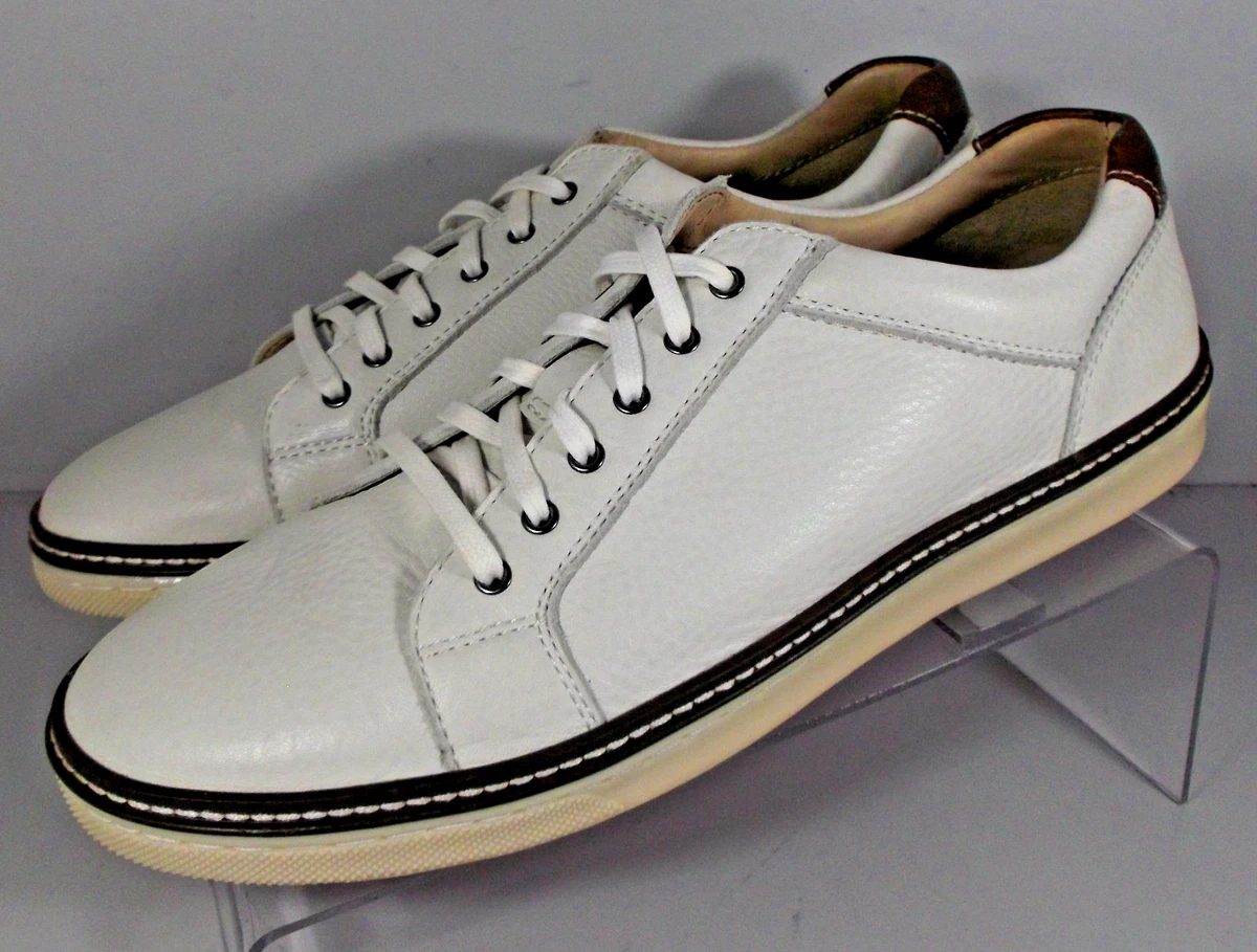 Johnston & Murphy Leather Upper White Casual Shoes for Men  display picture 3