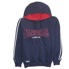 Lonsdale Herren Blau Pullover Hoodie Small Lo...