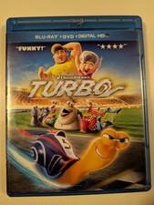 TURBO Blu-Ray, 2013 DreamWorks w/ clean NO scratches - LIKE NEW kids family