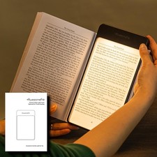 Plus Book Light, LED Reading Light, USB Rechargeable, Warm Cool Tone, Porta...