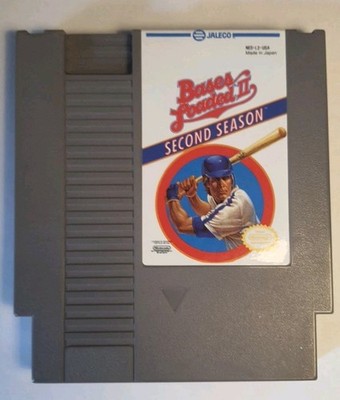 Vintage NES NINTENDO 1989 Bases Loaded II Second Season BY Jaleco Cartridge Only