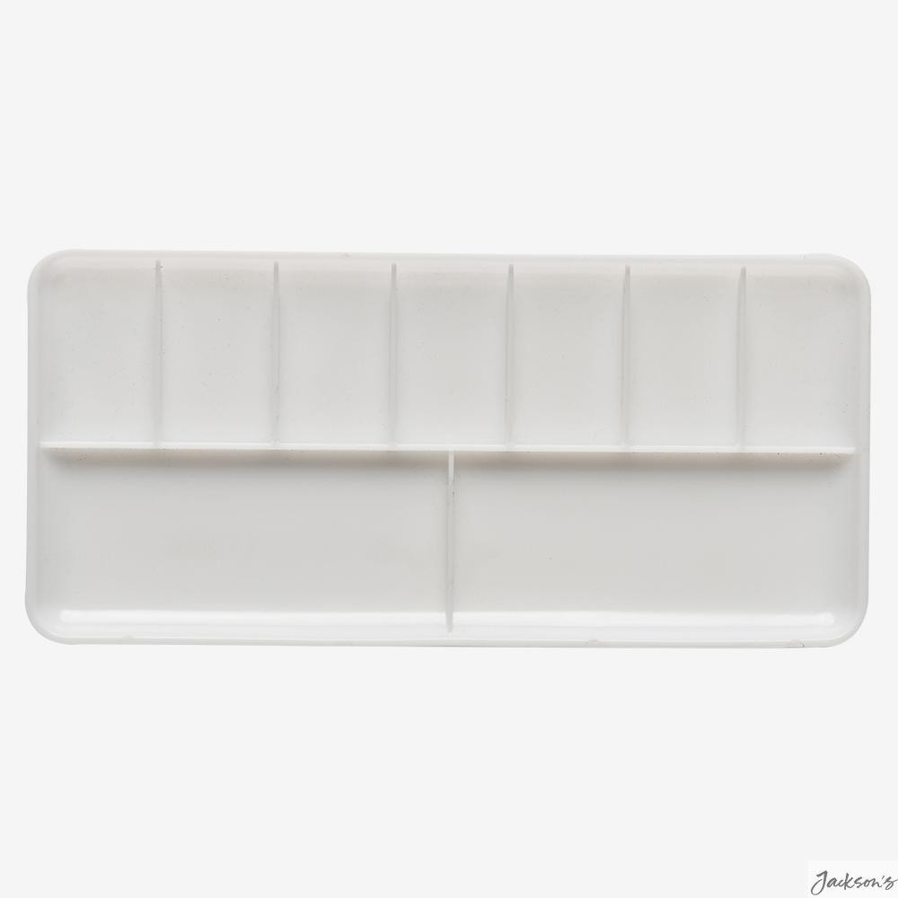 Studio Essentials Plastic Palette 3.5x7in Rectangular Paint Mixing Tool