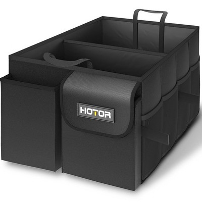 HOTOR Trunk Organizer for SUV - 2 Compartments & 6 Pockets Trunk Organizer for C