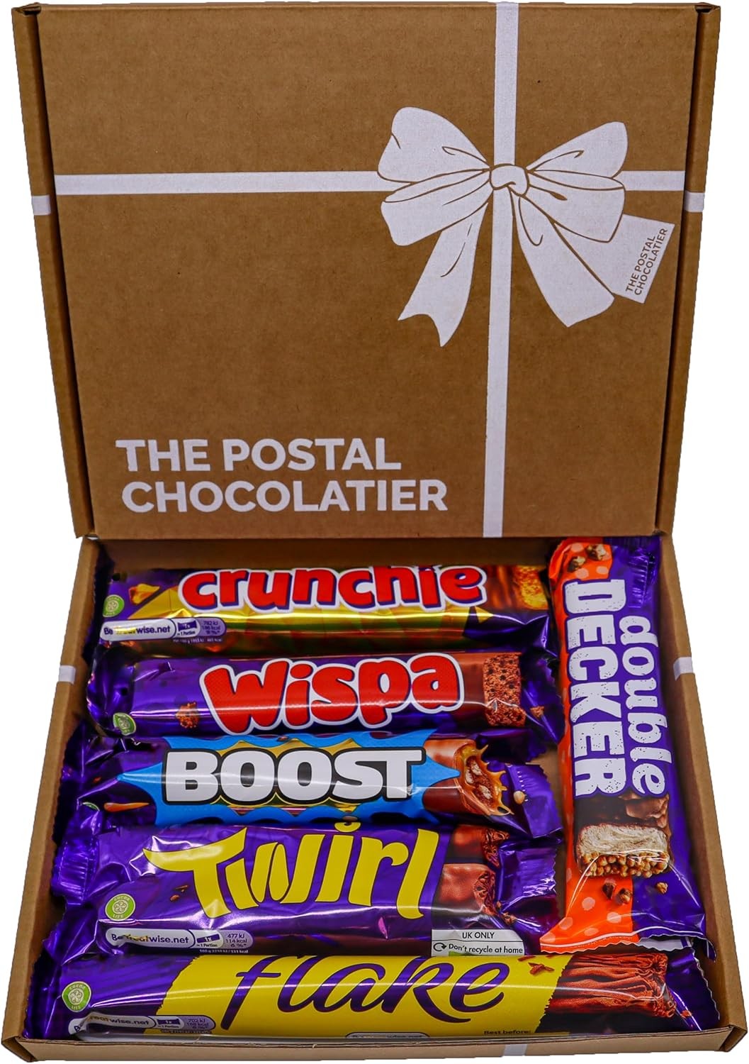 Cadbury Dairy Milk Chocolate Gift Box Hamper Full Size Bars Letterbox Friendly