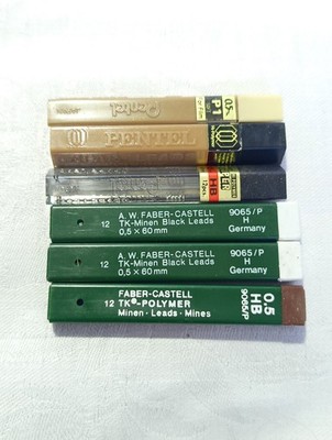 Vintage Pentel Faber-Castell TK Minen Konvolut Druckbleistift Leads Japan