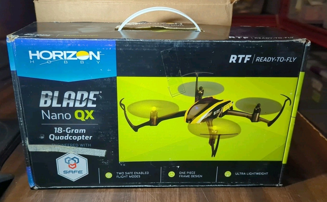 Blade Nano QX  - 18gm Quadcopter RTF Drone  UNTESTED AS IS 
