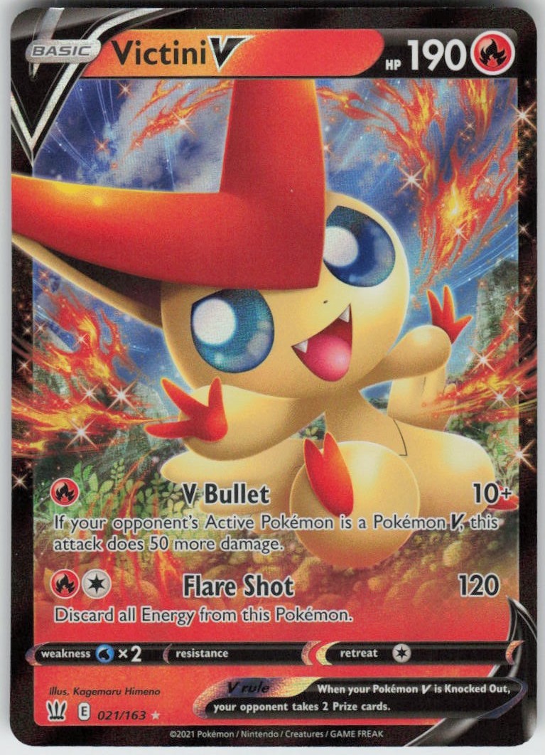 Victini V 021/163 V Rare Battle Styles Near Mint
