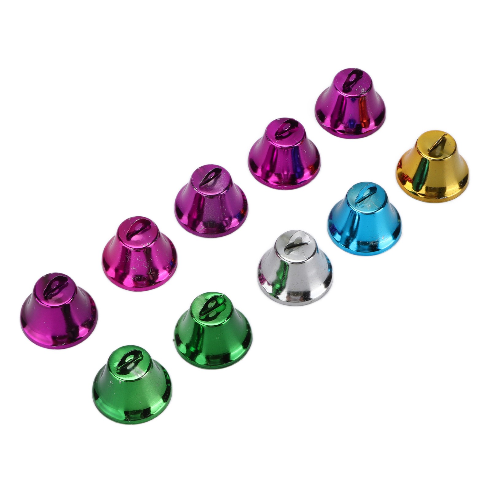10pcs Colourful Bells Bird DIY Accessory For Parrots Iron Interactive Bell New