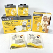 Medela Pump In Style MaxFlow  Harmony Breast Pump w/ Shields, Pads Bundle NEW