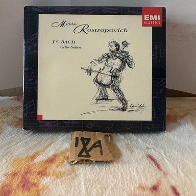 Rostropovich   Bach Cello Suites CD 1995 Classical EMI Classics Box Set