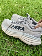 Hoka One One Bondi 8 Gray Men's Running Shoes Size 10D 1123202