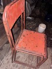 Industrial Metal Stacking Java Chairs Vintage Rustic Patina Indonesia — photo 7