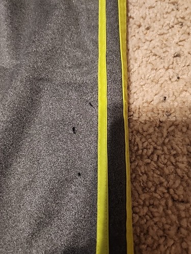 Adiadas Youth Sweatpants Joggers Gray W/ Neon Stripes Size 7x Tall - Picture 4 of 4