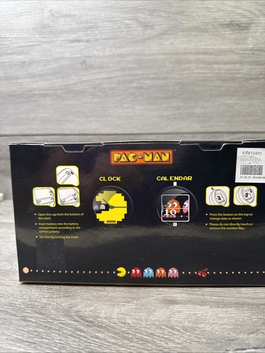 Pac-Man Analog Tischuhr und Klappkalender Set - Bild 6 von 8