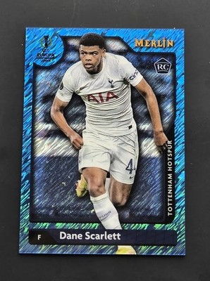 2021-22 Merlin Dane Scarlett RC Blue Shimmer Refractor #/75 - Tottenham #128
