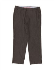 CHAPS Mens Slim Fit Suit Trousers W36 L30 Grey Polyester CX22