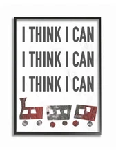 Daphne Polselli 11x14 Typography Framed Wall Art I Think I Can Train Design
