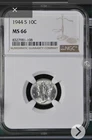 1944-S Mercury Silver Dime NGC MS 66 - San Francisco Mint