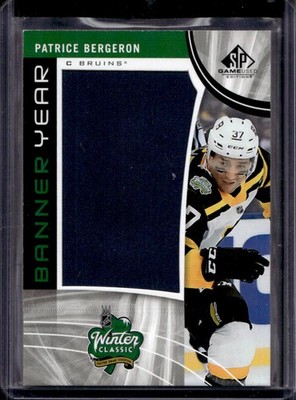 Patrice Bergeron 2019-20 SP Game Used #BWC-2 Winter Classic Jumbo Relic