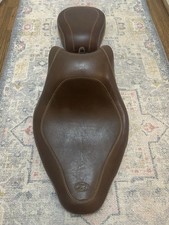 Harley-Davidson Brown Leather Motorcycle Seat Mustang Seat 76764 and 76765