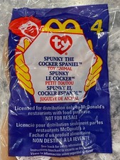 Ty Teenie Beanie Baby "Spunky The Cocker Spaniel" Vintage, McDonald's