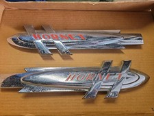 Vintage Oem Hudson Hornet Right Left Rocket Front Fender Emblems 19521953 Vintage Oem Hudson Hornet Right Left Rocket Front Fender Emblems 19521953