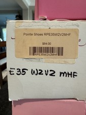 Russian Pointe Dance Shoes Model E, Size 35, Width 2, Vamp 2, Shank MHF