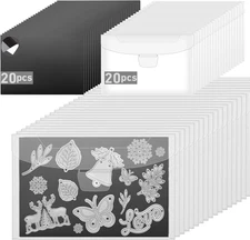 40 Pcs Magnetic Sheets for Dies Storage Stamp and Die Storage Pockets Die Cut St