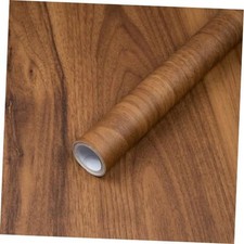 Wood Contact Paper Peel and Stick Wood Grain Wallpaper for 15.7" x 118" Brown
