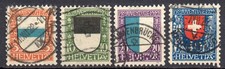 Schweiz 175-178 Pro Juventute 1922, gestempelt