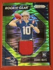 2024 Panini Prizm - Rookie Gear Drake Maye pulsar Green Prizm Jersey Patch RC