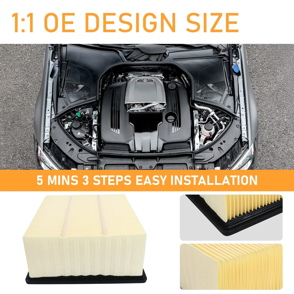 Nuevo filtro de aire diésel Cummins 6,7 L para Dodge Ram 2500 y 3500 07-20 Foto 3 de 4