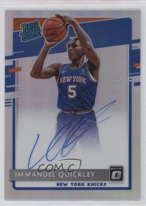 2020 Donruss Optic Rated Holo Prizm Signatures Immanuel Quickley Rookie Auto RC