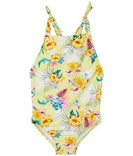 Seafolly L104733 Girls Lemon Butter Coconut Grove Tank One-Piece Swimsuit Size 2