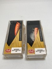 ☆ LUCKY CRAFT Wood Baby Popper 50 Orange Peacock 2 Piece Set Lure