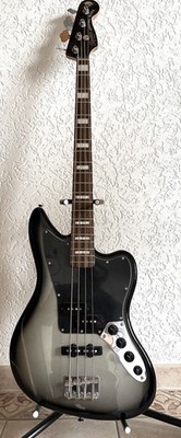 Squier by Fender Troy Sanders Signature Jaguar Bass Silverburst - E-Bass