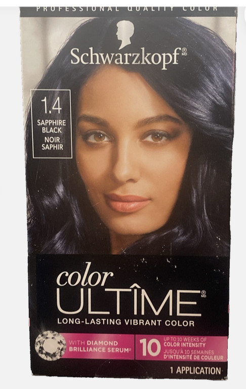Ultime Hair Color, 1.4 Sapphire Black, 1 Application - Perma