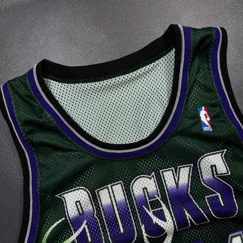 100% Authentic Ray Allen Vintage Starter 97 98 Milwaukee Bucks Pro Cut Jersey 44 image 3
