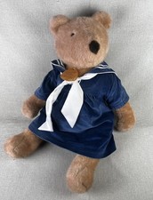 Elegante Dakin 1984 Jointed Bear Plush Brown Stuffed Animal Large VTG Sailor USA