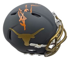 Mini casco firmato Steve Sarkisian Texas Longhorns gancio Em Beckett certificato di autenticità